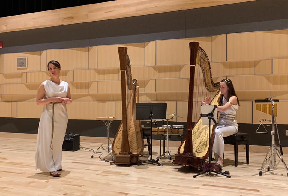Atlantic Harp Duo performs at Interlochen Center for the Arts