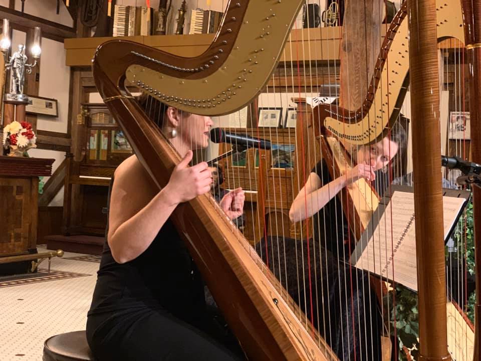 Atlantic Harp Duo at the Music House Museum